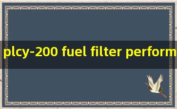plcy-200 fuel filter performance tester products